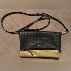 Stella & Dot Black and Tan Crossbody Bag *See Description*